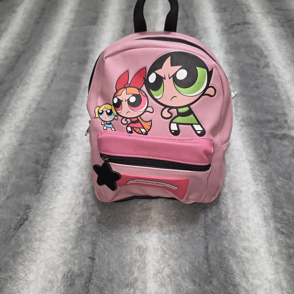 Pink Powerpuff Girls Mini Backpack - Girls Cartoon Shoulder Bag